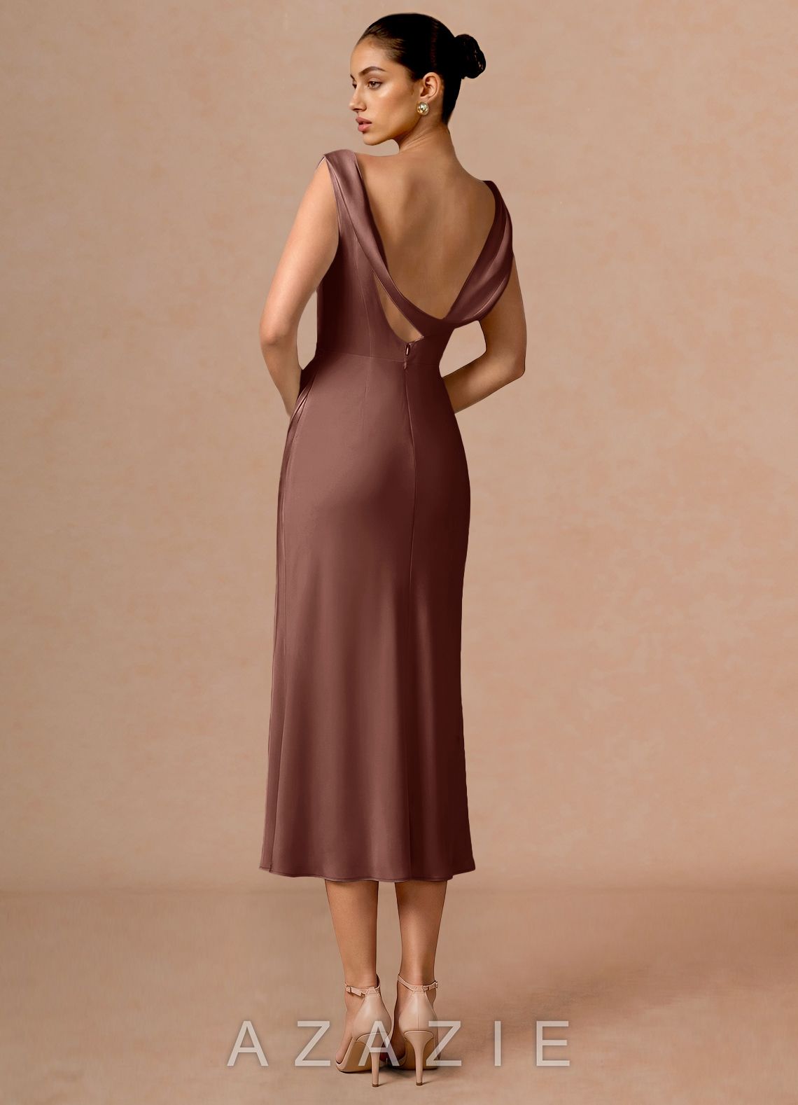 Evarine {color} Midi Dress  mocha_coco_#134126