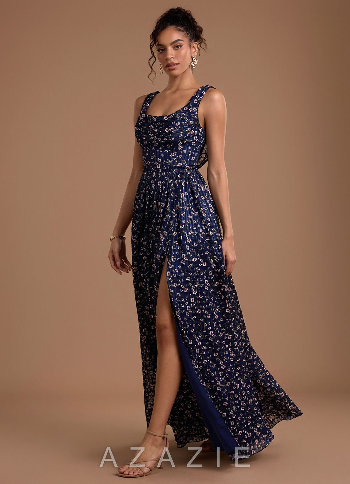 Noellia {color} Maxi Dress  sp_floral_gingham_#fg134370