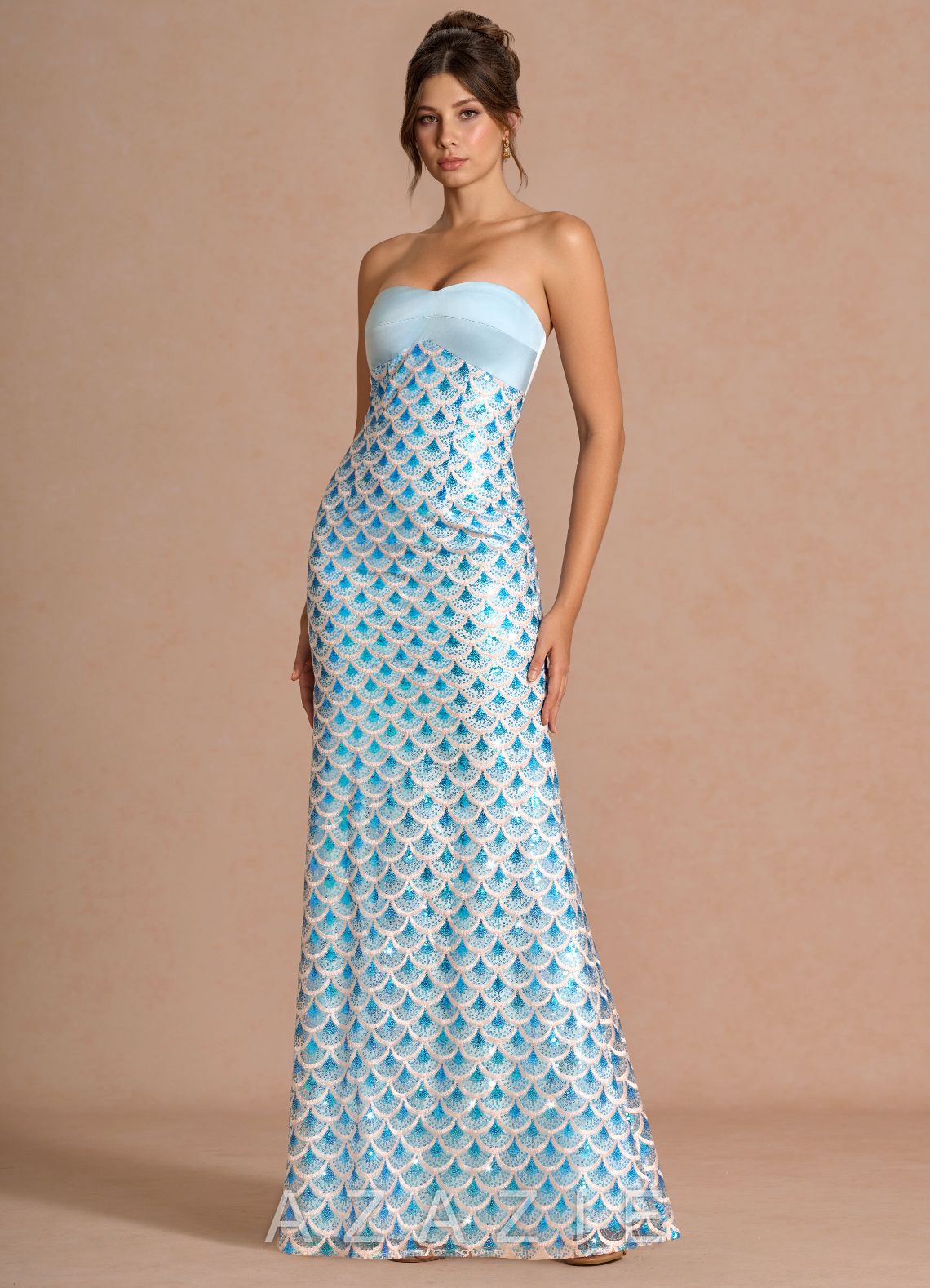 Riona {color} Maxi Dress  sp_mermaid_sapphire_#ms1343778