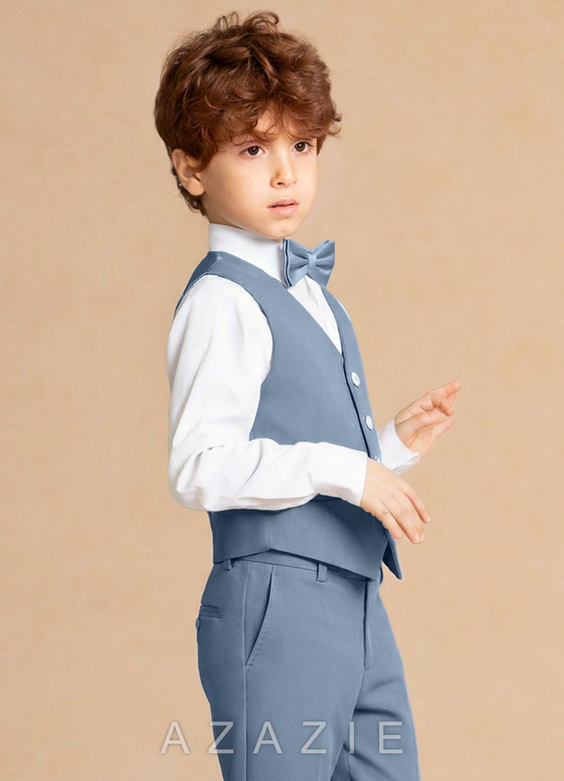 Finn Dusty Blue Boy Vest