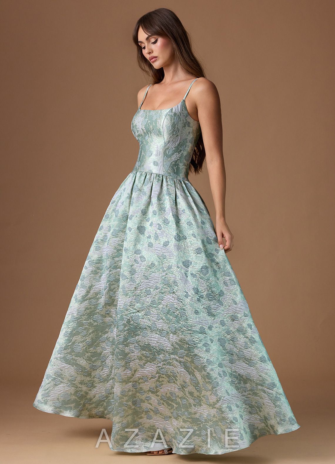 Tarry {color} Maxi Dress  sp_mint_shimmer_#ms134236