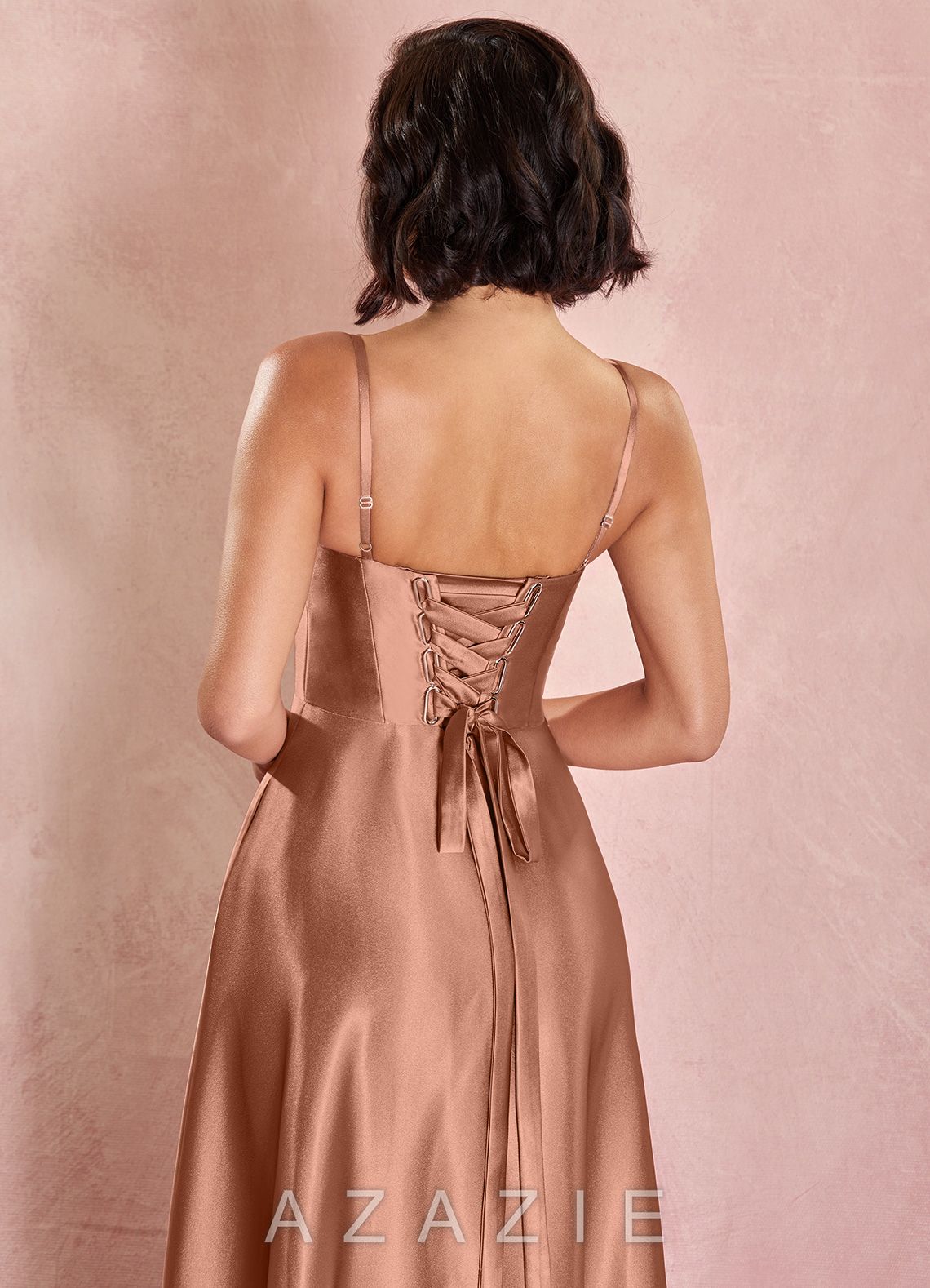 Elvie {color} Lace-up Maxi Dress  sp_antique_brass_#_ab134850