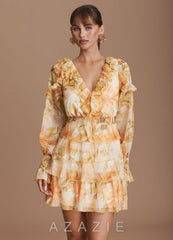 Izabella {color} Mini Dress  sp_peach_bloom_#pb134369