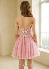 Shimira Pink Mini Dress