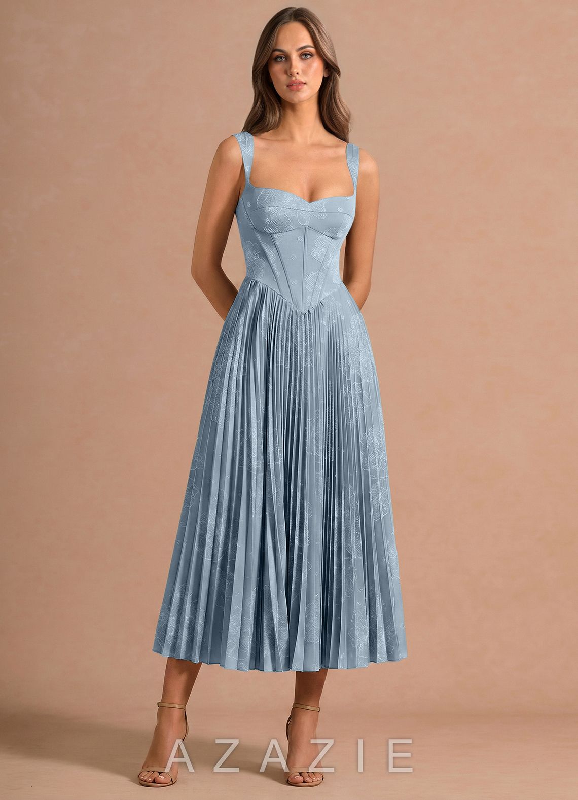 Kireth {color} Midi Dress  sp_powder_blue_#pb134793