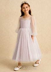 Azazie Trudy Blushing Pink Ball-Gown Sweetheart Neckline Tulle Dress blushing_pink