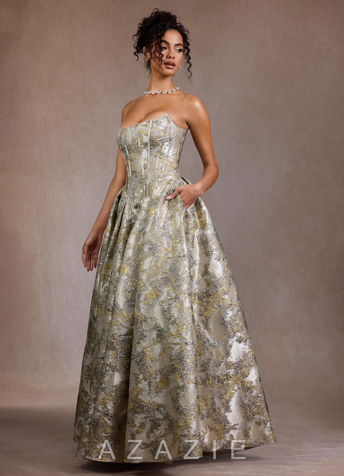 Mavis {color} Gown  sp_gilded_silver_#gs134087