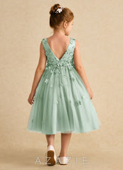 Azazie Lana Agave A-Line Sleeveless Matte Satin Dress agave