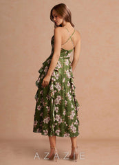 Megan {color} Midi Dress  sp_green_floral_#gf134273
