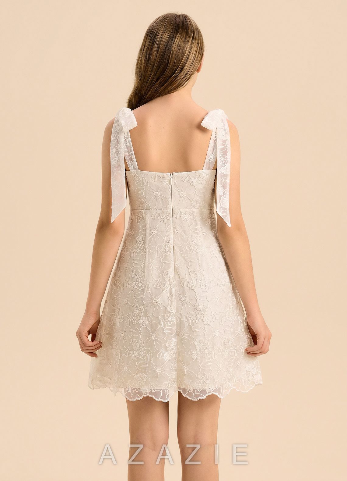 Azazie Elodie Junior Formal Dress  white_#wt134112