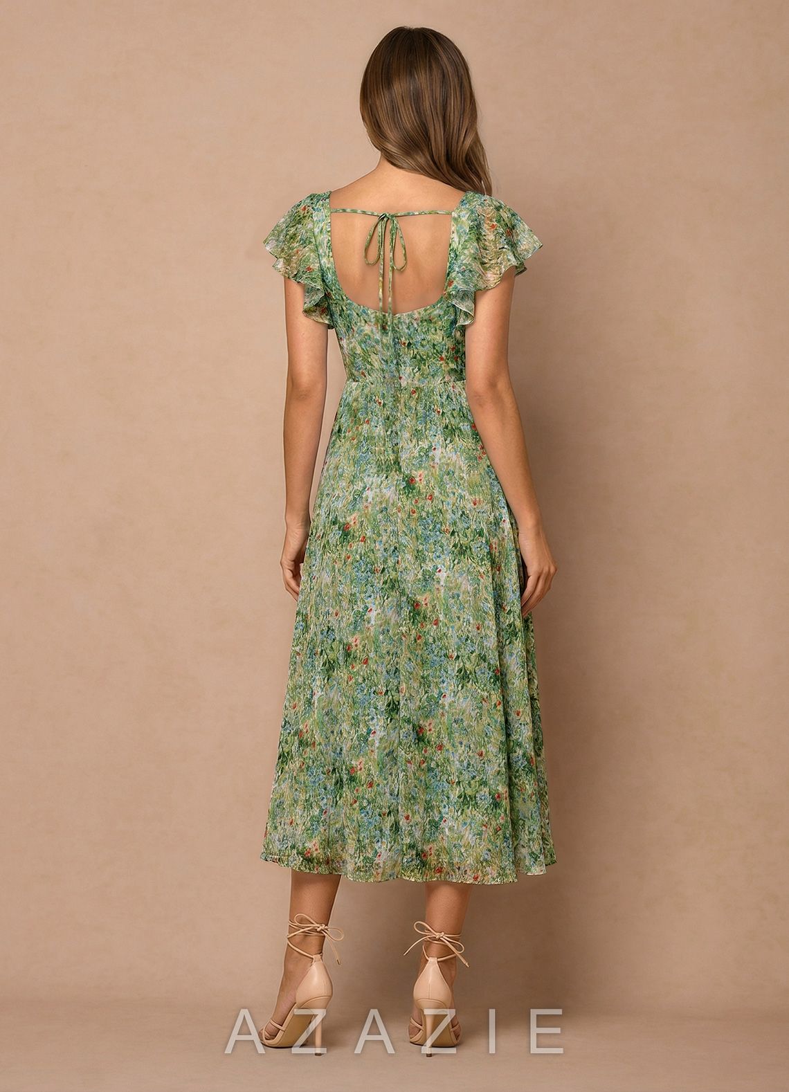 Talia {color} Midi Dress  sp_green_floral_#gf134901
