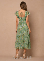 Talia {color} Midi Dress  sp_green_floral_#gf134901