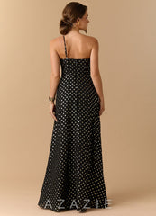 Kiera {color} Maxi Dress  sp_black_gold_polkadot_#bp134307