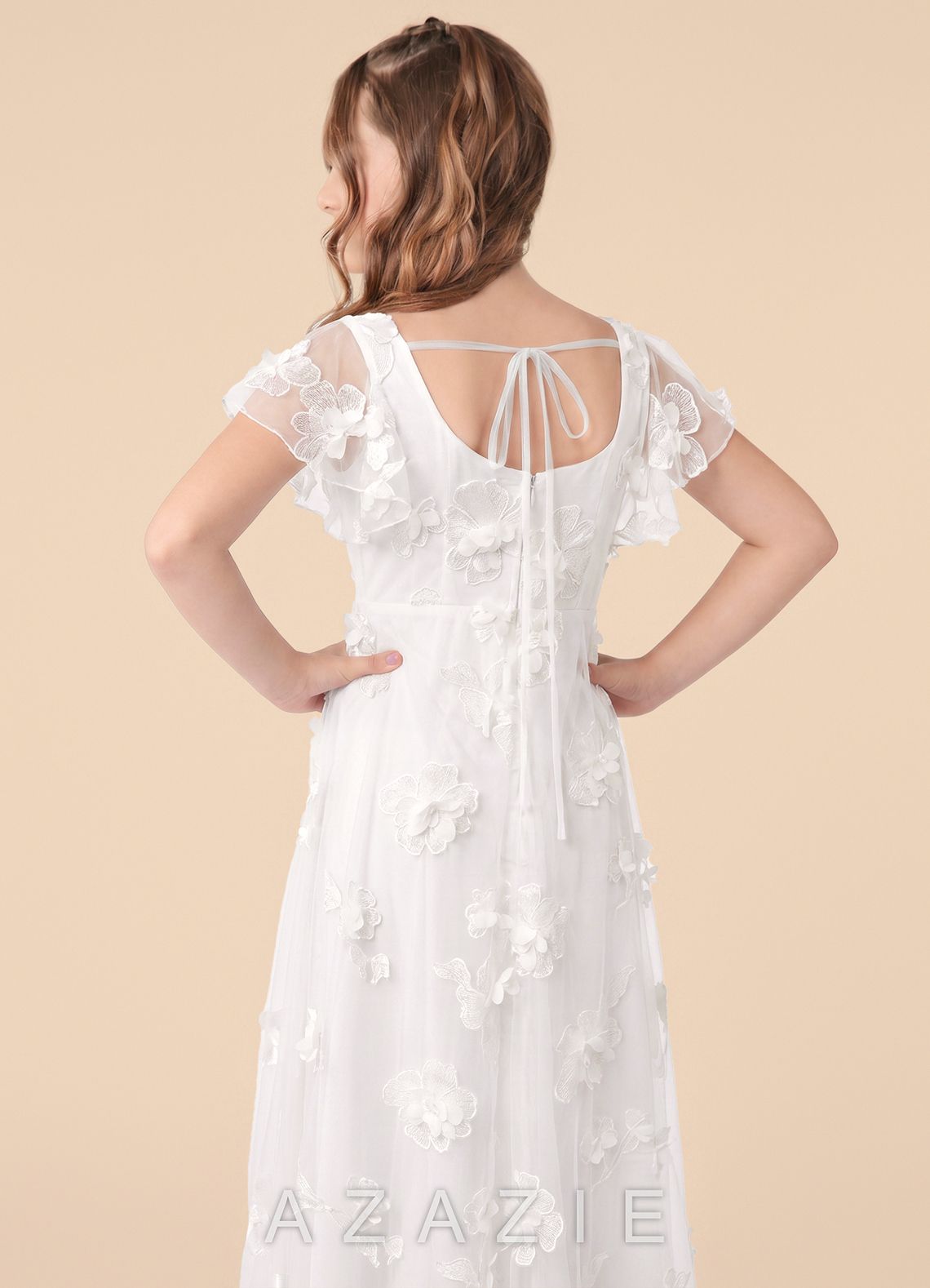 Azazie Ada Junior Formal Dress  sp_white_alabaster_#wa134341