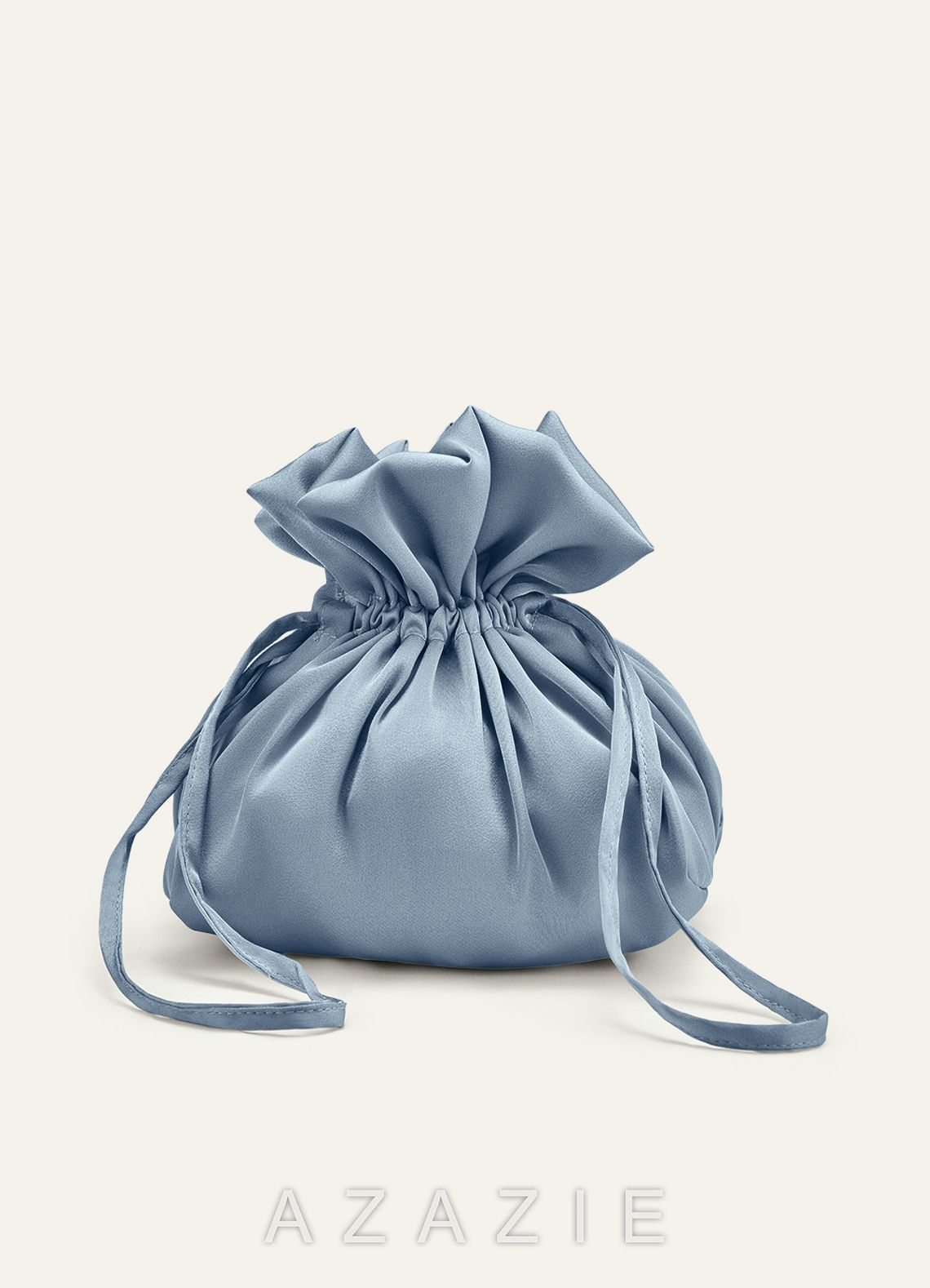 Matching Color Satin Drawstring Handbag