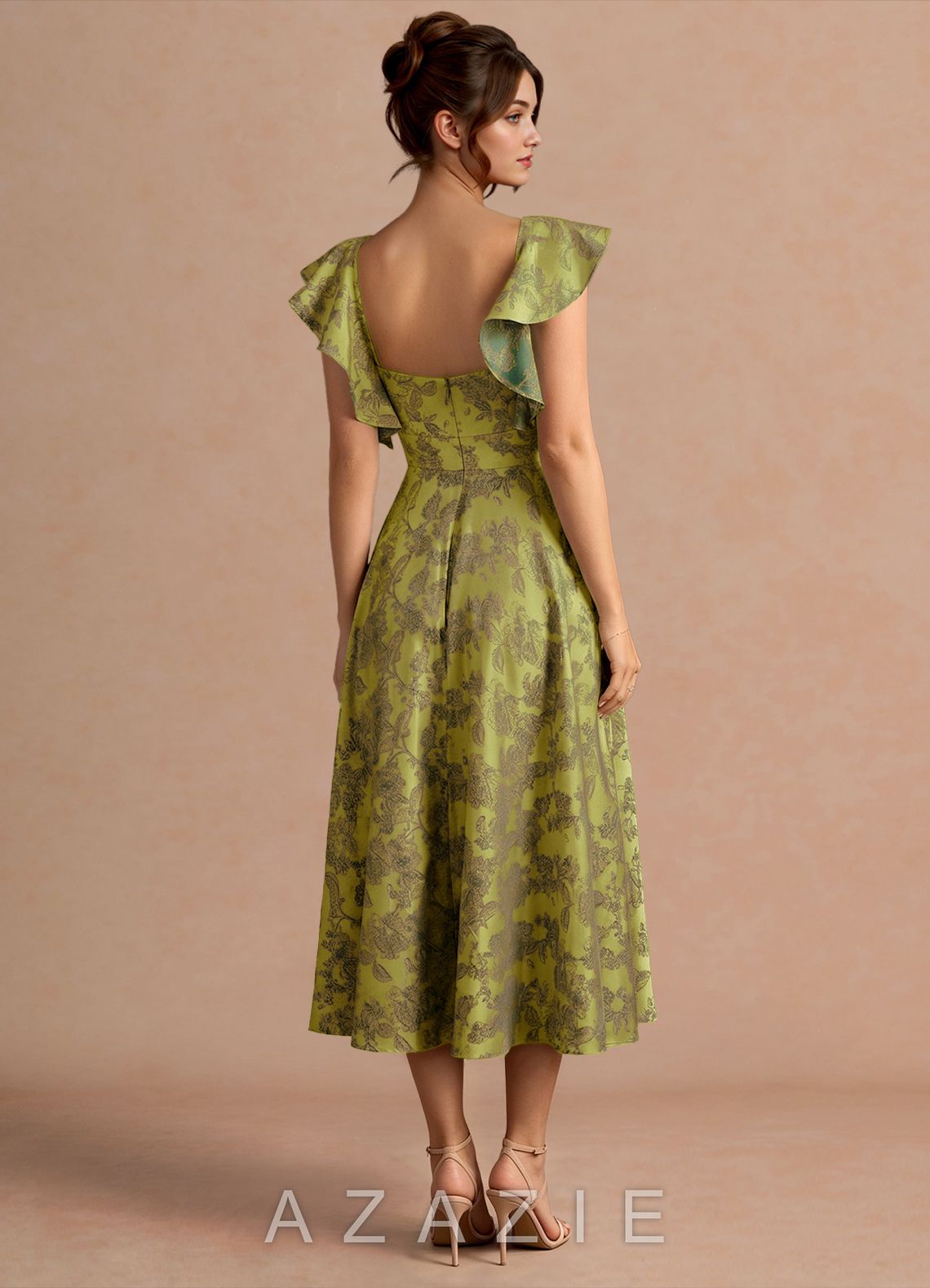 Leilani {color} Midi Dress  sp_moss_brown_#mb134752