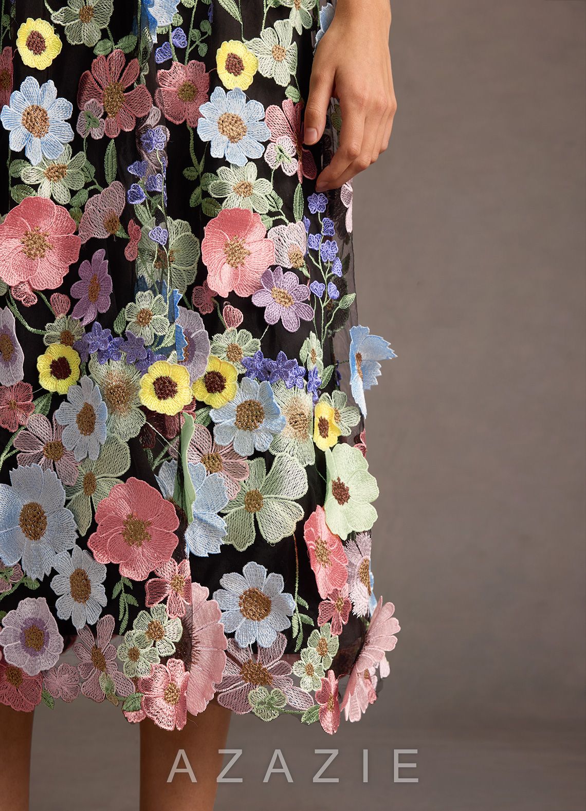 Nia {color} Floral Midi Dress  sp_black/multi_#bm134262