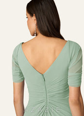 Azazie Matching Color Sarah Chiffon Wrap  agave