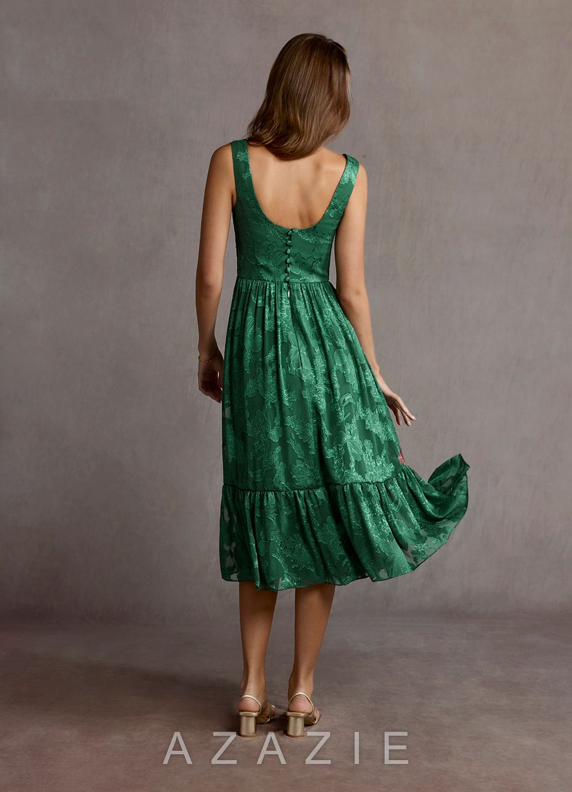 Kenya {color} Midi Dress  sp_dark_green_#134292