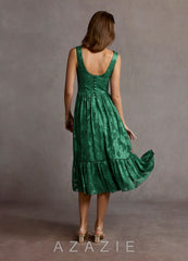 Kenya {color} Midi Dress  sp_dark_green_#134292