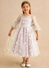 Azazie Elowen Blushing Pink A-Line Sweetheart Neckline Lace Dress