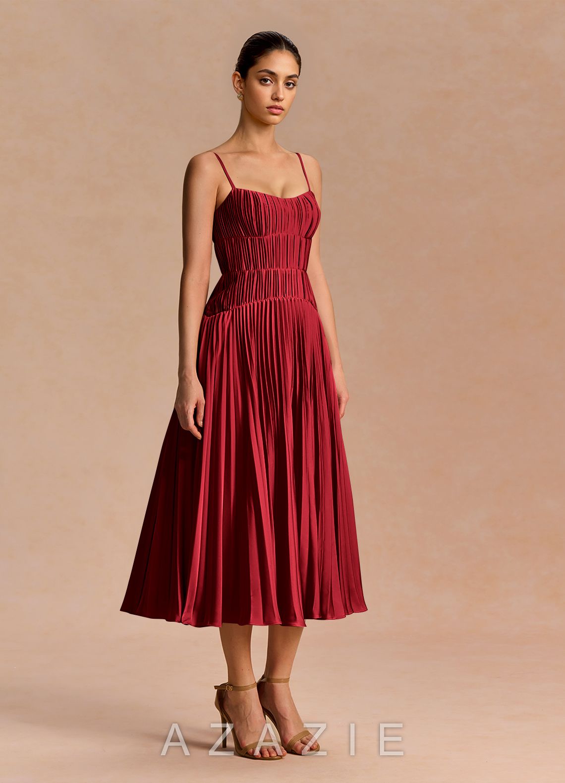 Jocasta {color} Midi Dress  cherry_red_#cr134195