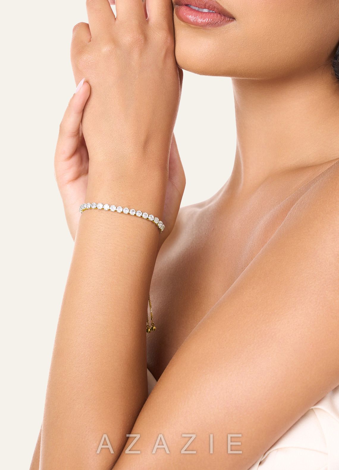 Rhinestone Adjustable Strand Bracelet
