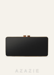 Black Acrylic Mirror Clutch Box Bag