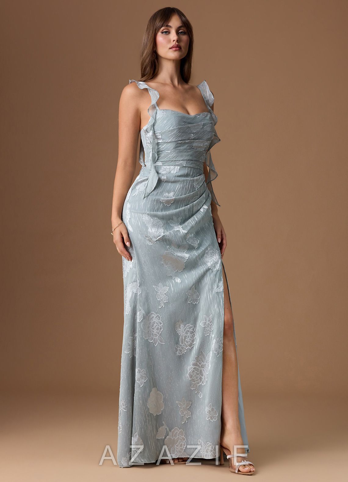 Nayrie {color} Maxi Dress  sp_mint_gray_#mg134318