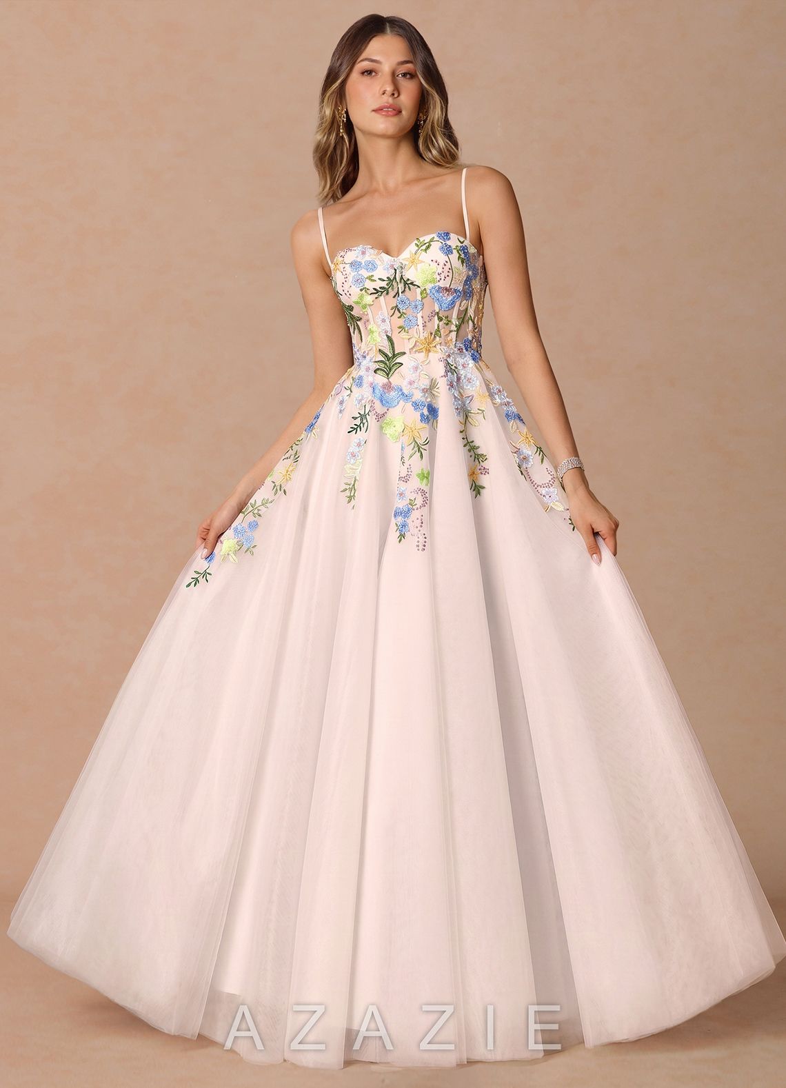 Iverine {color} Maxi Dress  sp_blush_pink_multi_#bm134767