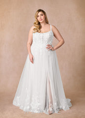 Azazie Jovana Wedding Dress Diamond White A-Line Scoop Tulle Dress diamond_white