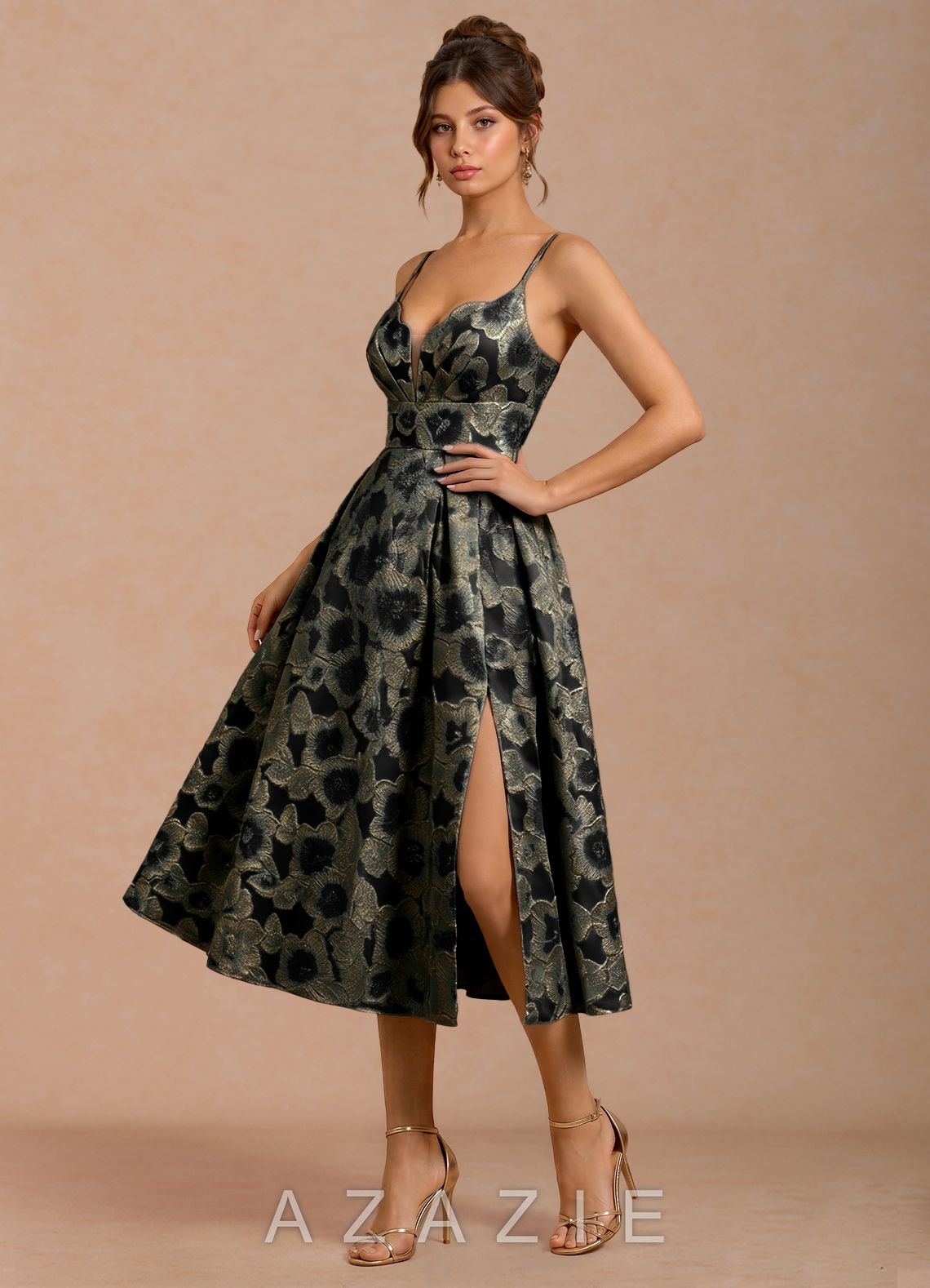 Corisande {color} Midi Dress  sp_black_#bk13407