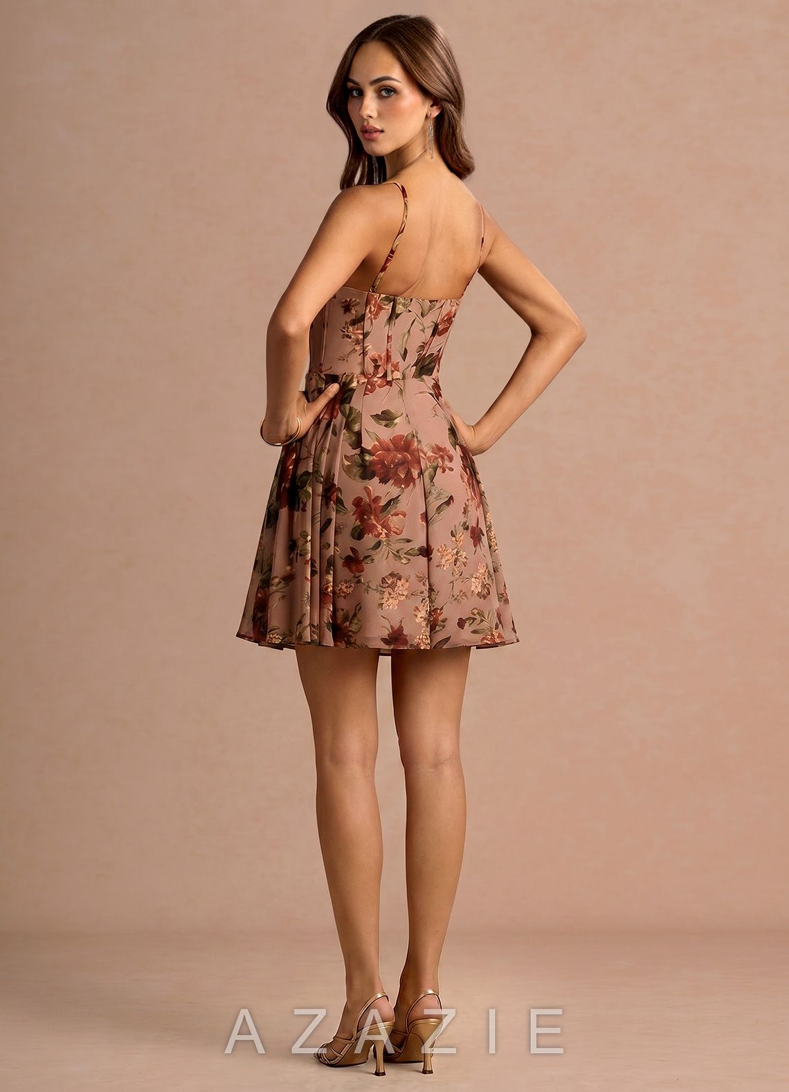 Aurra {color} Mini Dress  sp_mauve_multi_#mm134342