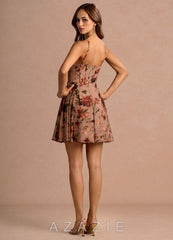 Aurra {color} Mini Dress  sp_mauve_multi_#mm134342