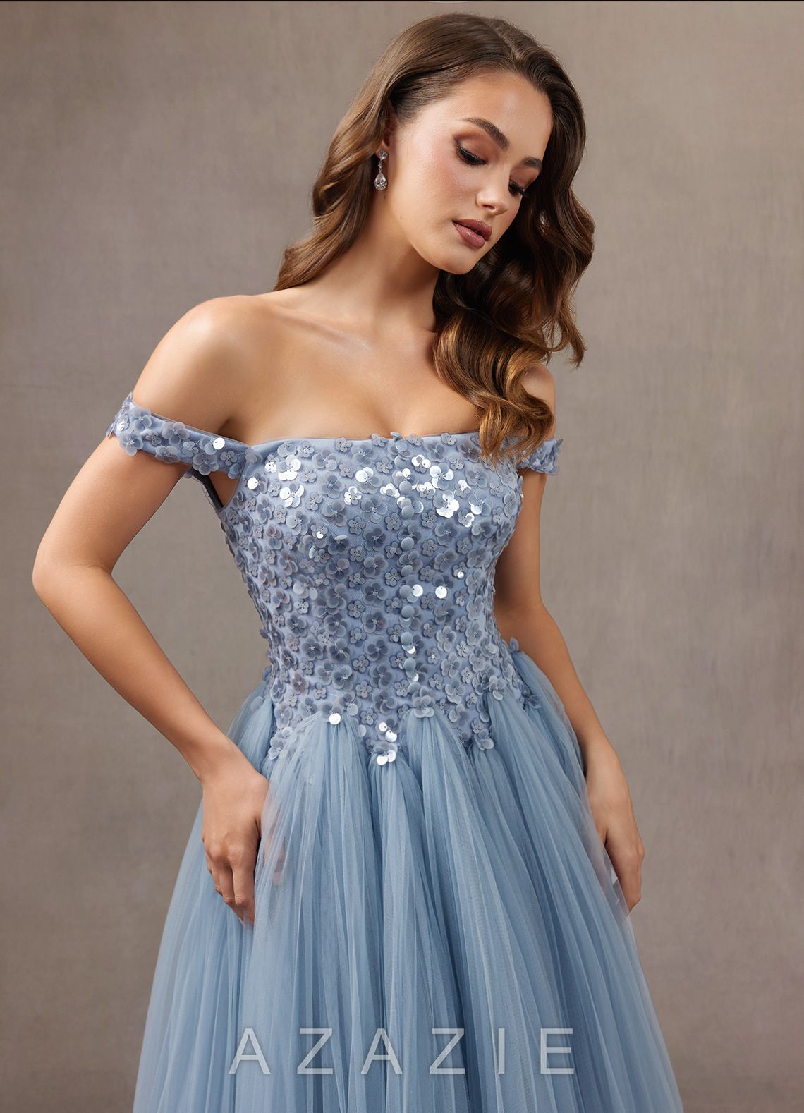 Ariella {color} Maxi Dress  sp_powder_blue_shimmer_#ps134376