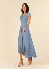Azazie Palana Dusty Blue A-Line Lace Chiffon Dress dusty_blue