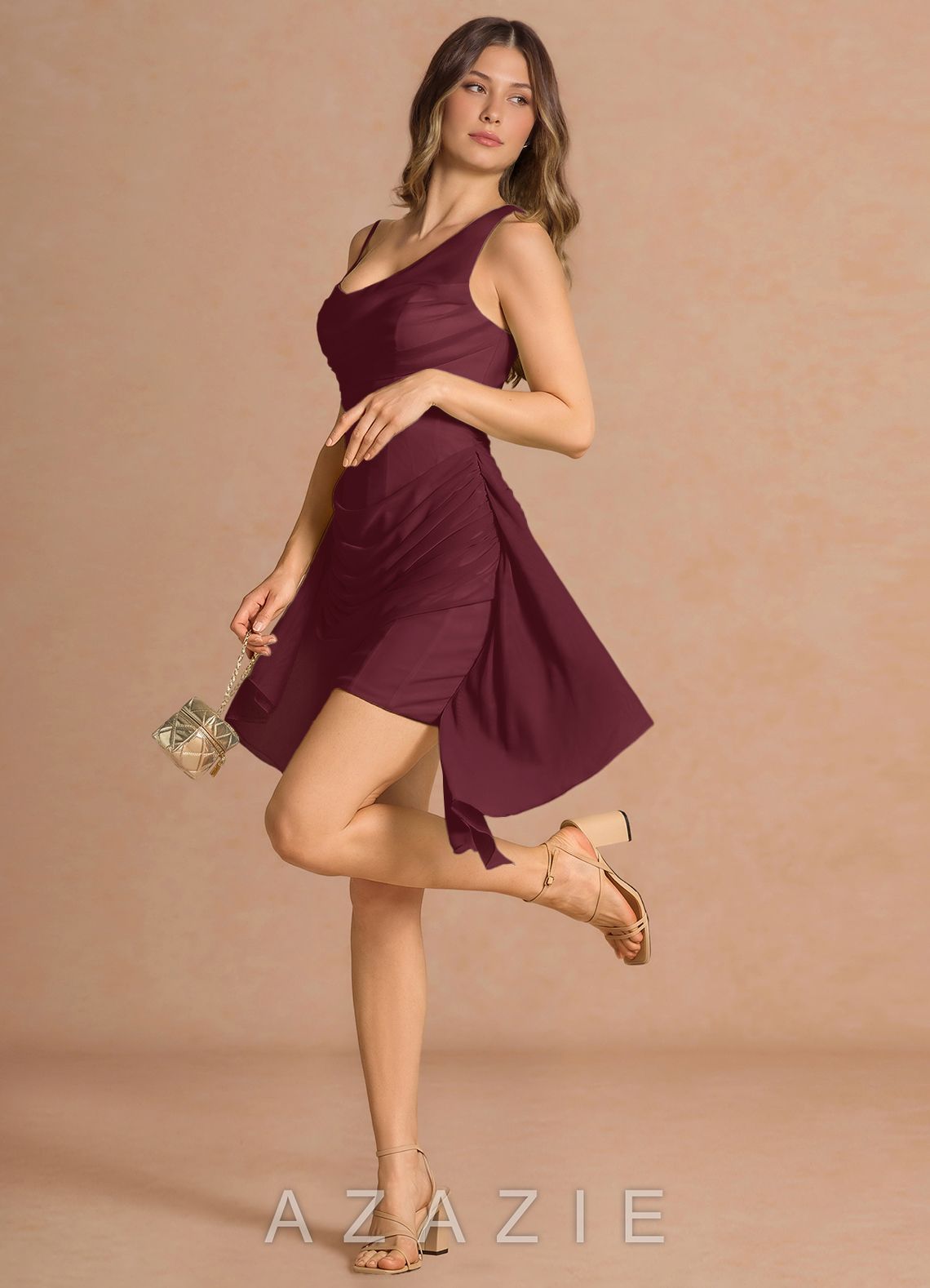 Isabele {color} Mini Dress  wine_#wn134182