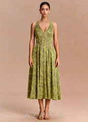 Sonia {color} Midi Dress  sp_moss_brown_#mb134752