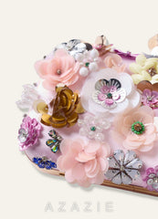 Sequin Flower Embellished Clutch