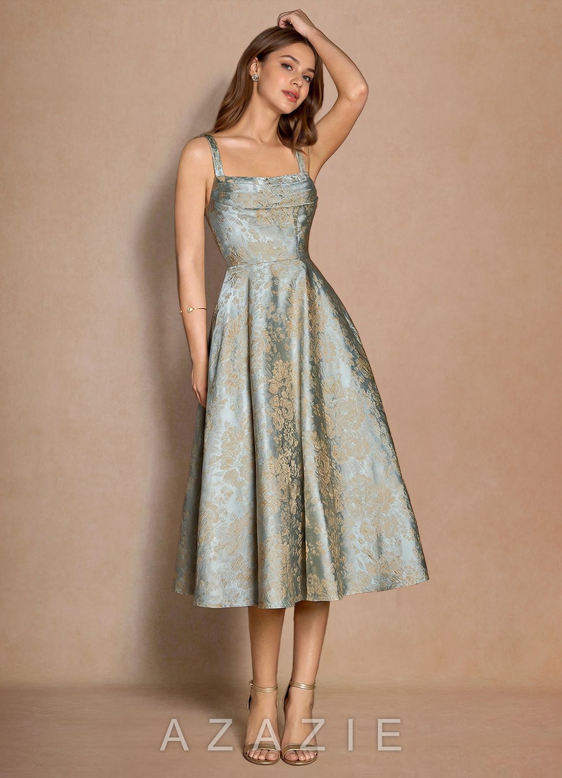 Melusine {color} Midi Dress  sp_vintage_blue_#vb134731