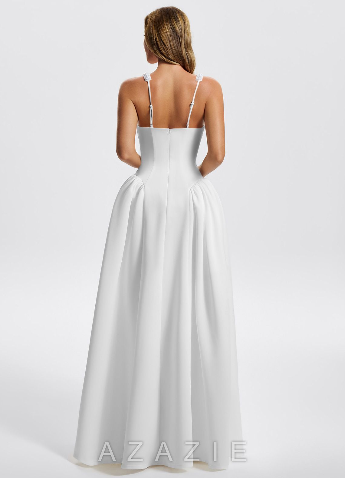 Kaelin {color} A-Line Maxi Dress  sp_white_#we536