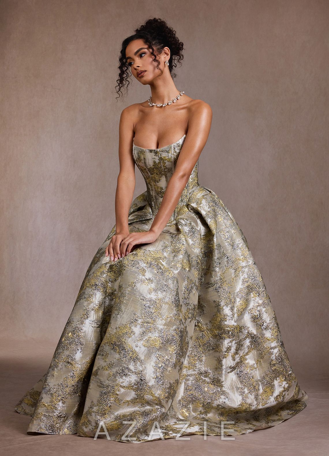 Mavis {color} Gown  sp_gilded_silver_#gs134087