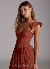 Evelyn {color} Corset Maxi Dress  sp_terracotta_#134368
