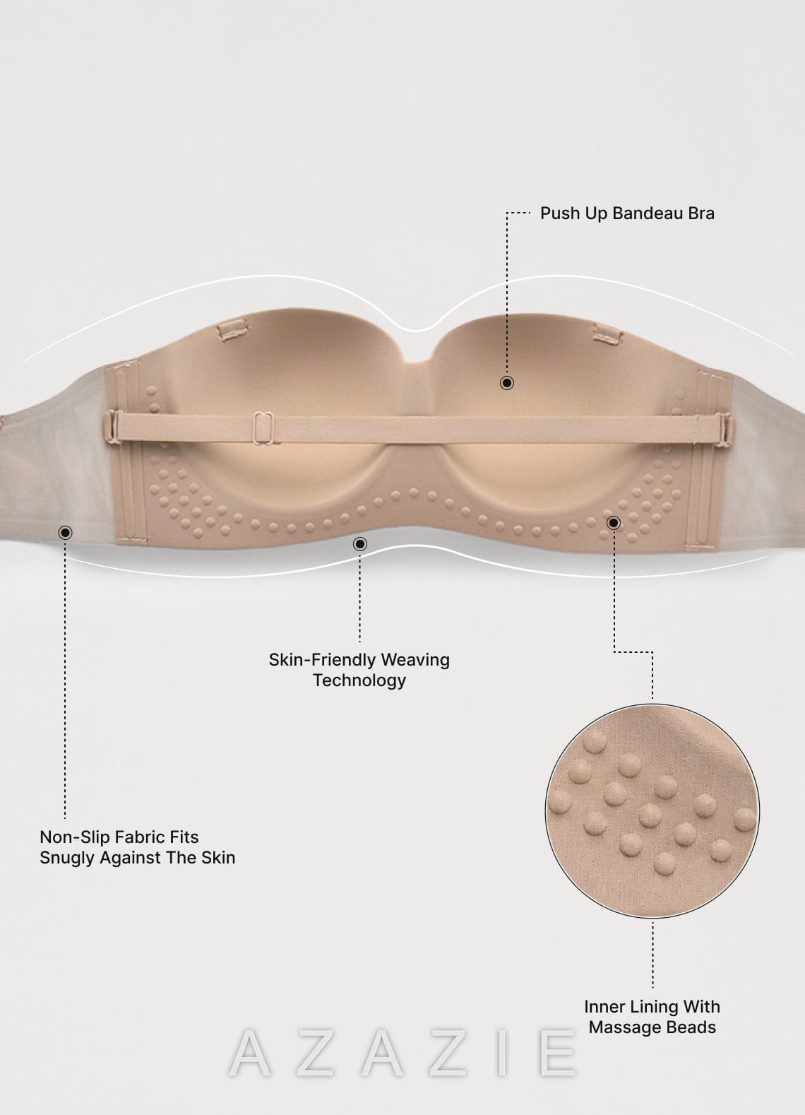 Full‑Bust Seamless Strapless Underwire Bra