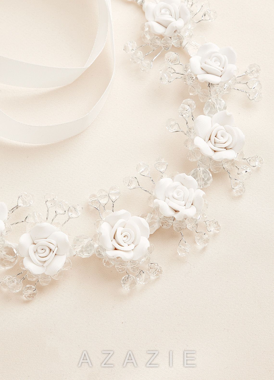 3D Floral Flower Girl Headpiece