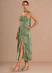 Lolla {color} Midi Dress  sp_green_floral_#gf134901