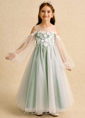 Azazie Zimi Dusty Sage Ball-Gown Sweetheart Neckline Tulle Dress dusty_sage