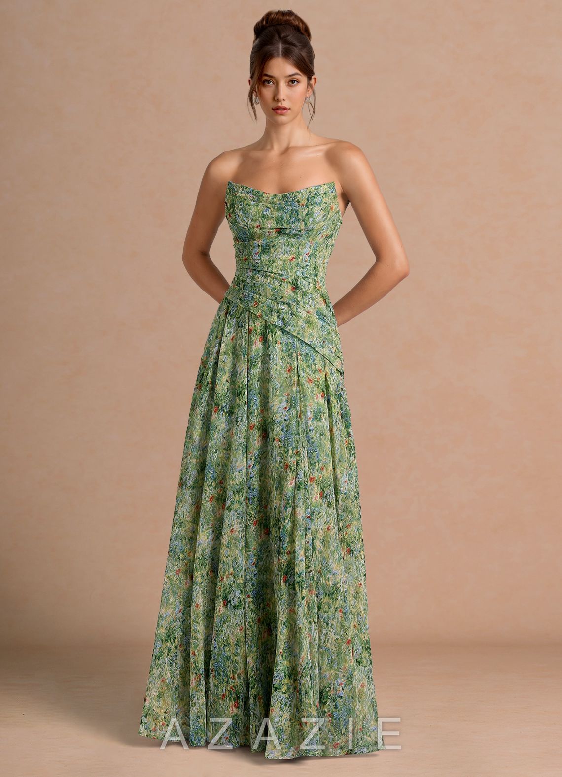 Romane {color} Maxi Dress  sp_green_floral_#gf134901