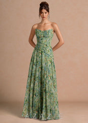 Romane {color} Maxi Dress  sp_green_floral_#gf134901