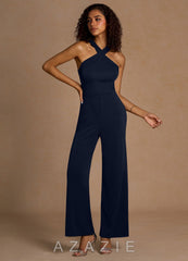 Jorja {color} Cross Back Jumpsuit  navy_#ny134188
